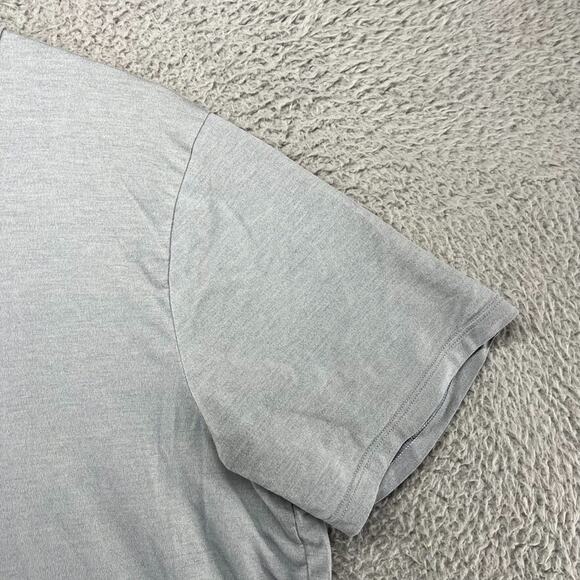 Lululemon Shirt Men's Large Blue Solid Blank Fundamental Lightweight Stretch Gym - Picture 3 of 12